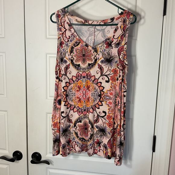 Lane Bryant Tops - Lane Bryant Multicolor Floral Stretch Tank 14/16
